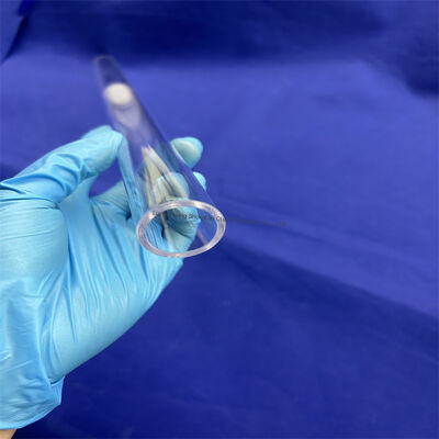 High Purity 99.99% Corrosion resistant quartz flange tube sand quartz tube