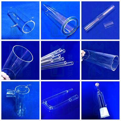 لوله شیشه ای کوارتز فیوزد سیلیکاس کیپیلاری با دمای کاری 1100 درجه سانتیگراد 99.99٪ SiO2 خلوص و انتقال نور بالا