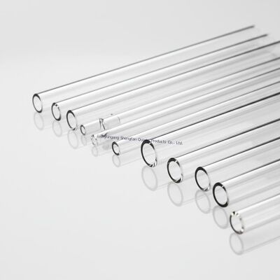 لوله شیشه‌ای کوارتز شفاف پایدار حرارتی بدون حباب هوا و با عبور نور بالا