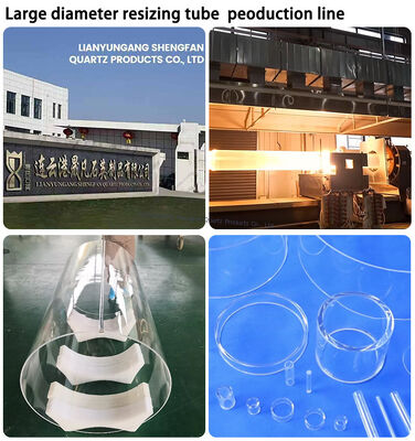 لوله کوارتز با خلوص بالا 99.99% با دمای کاری 1100 درجه سانتیگراد و محافظت در برابر اشعه ماوراء بنفش