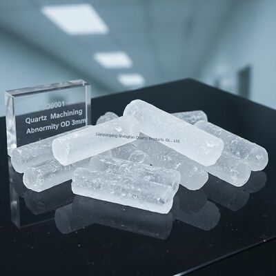 لوله شیشه ای کوارتز مقاوم در برابر دما با انتقال نور بالا با گواهینامه ISO9001