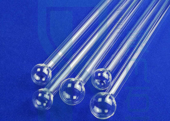 دستگاه آزمایشگاهی لوله شیشه ای کوارتز 100 میلی متری Sphere End