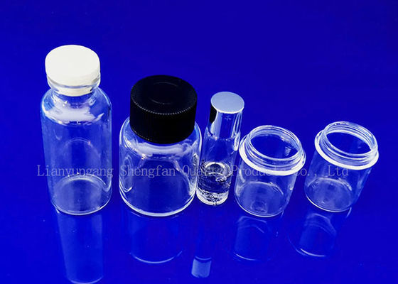 بطری معرف فلاسک مخروطی شیشه ای کوارتز آزمایشگاهی SGS با درپوش پیچی سفارشی شده است