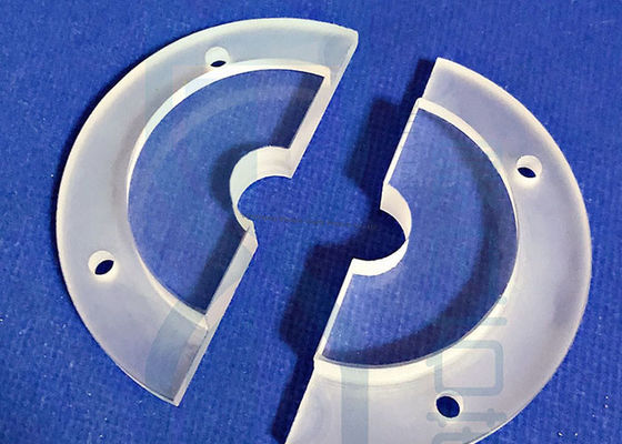 دقت بالا JGS1 JGS2 JGS3 صفحه شیشه ای کوارتز صفحه شیشه ای کوارتز فرش CNC فرآیند برش به اندازه فلوز شده سیلیس دیسک شیشه ای کوارتز