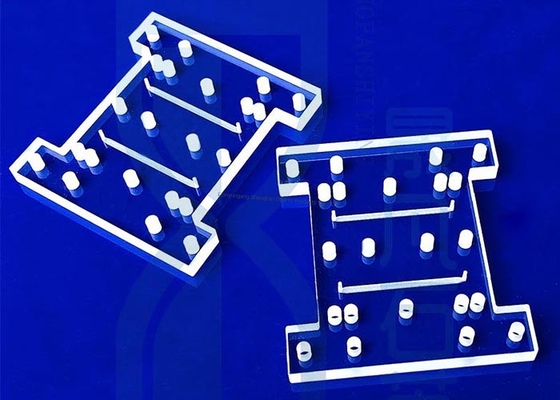 صفحه شیشه کوارتز با دمای بالا و سفارشی CNC برای دستگاه پخت