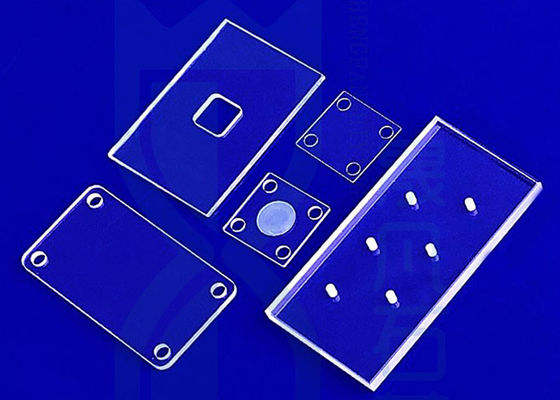 ماشین CNC ورق شیشه کوارتز سفارشی SIO2 کوارتز پولیش سایز بزرگ