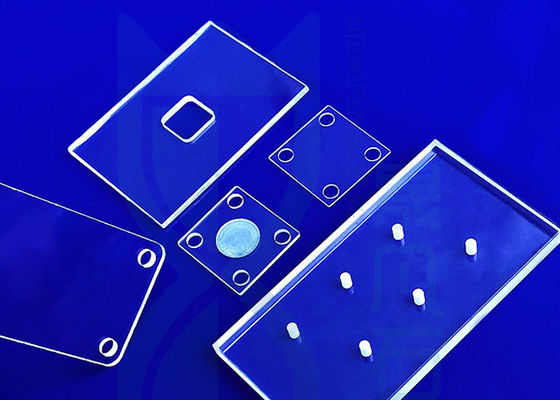 ماشین CNC ورق شیشه کوارتز سفارشی SIO2 کوارتز پولیش سایز بزرگ