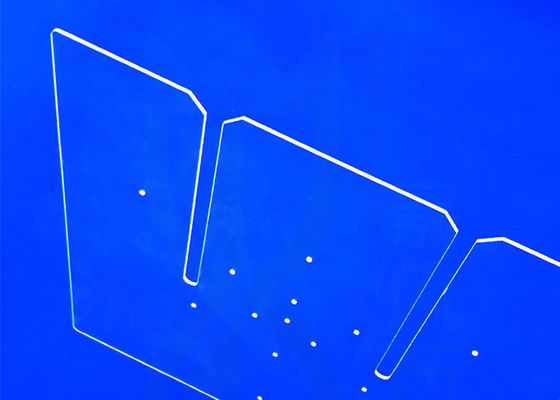 مستطیل انتقال قوی Uv Clear SIO2 Fused Silica Plate