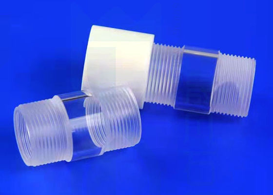 لوله های کوارتز حرارتی روشن 2.2g/Cm3 با درب پیچ Ptfe پیچ زن پیچ زن