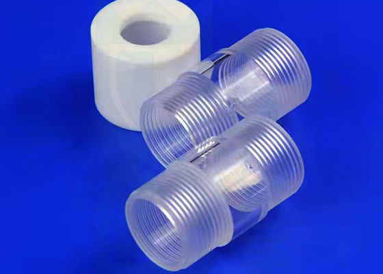 لوله های کوارتز حرارتی روشن 2.2g/Cm3 با درب پیچ Ptfe پیچ زن پیچ زن