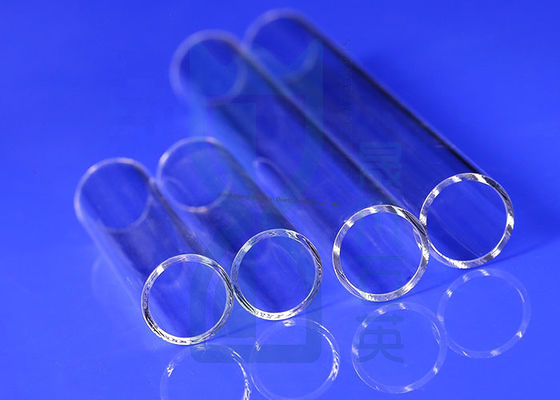 لوله های کوارتز نیمه هادی با قطر سفارشی با عایق الکتریکی خوب مقاوم در برابر خوردگی و انتقال نور بالا