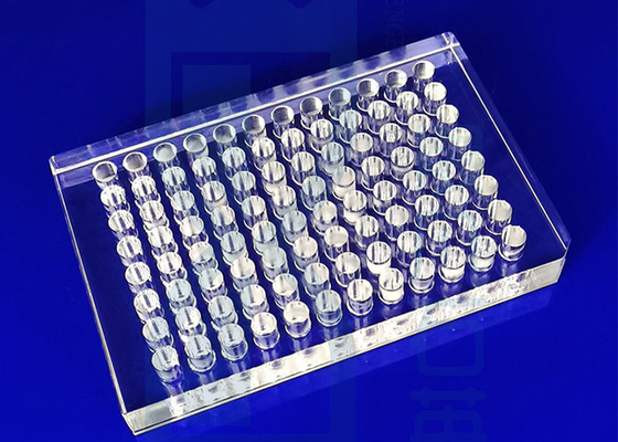 SIO2 96 ماشینکاری دقیق میکروپلیت شفاف UV با کف تخت