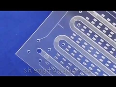 صفحه شیشه کوارتز ذوبی شفاف، پرداخت شده با آتش، سوراخکاری لیزری سفارشی