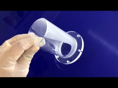 فلنج لوله کوارتز شفاف با قطر بزرگ برای لوله شیمیایی