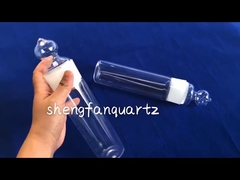 مخزن تمیز کردن شیشه کوارتز مقاوم در برابر اسید و قلیایی 1100 ℃ راکتور ظرف کشت