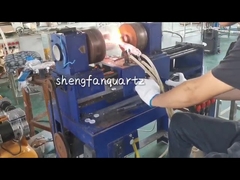 پردازش بیشتر با خلوص بالا لوله کوارتز ذوب شده شفاف با شکاف