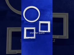 حفاری لیزری نیمه هادی صفحه شیشه ای کوارتز شفاف با سوراخ