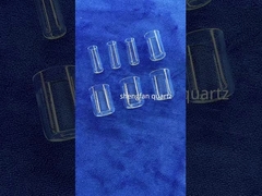 لوله تست کوارتز شفاف با مهر و موم کوارتز