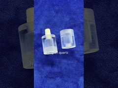 حلقه لوله شیشه ای کوارتز سیلیکا ذوب شده سیم پیچ رزوه