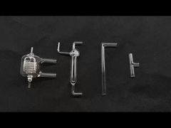 شیشه آلات آزمایشگاهی علوم سیلیکون ذوبی، کندانسور گراهام کوارتز با خلوص 99.9% SiO2، ضد خوردگی