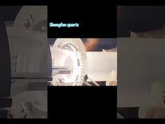 فلنج کوارتز شفاف سفارشی مقاوم در برابر دمای بالا و خوردگی