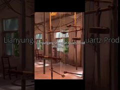 مشاهده دیسک شیشه ای کوارتز شفاف شفاف با مقاومت در برابر دمای بالا - نمایش