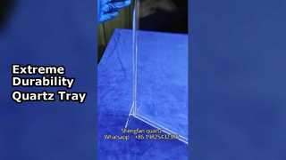 سینی شیشه ای کوارتز با درجه حرارت بالا و مقاوم در برابر خوردگی