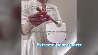 ابزار شفا دهنده صدا کاسه آواز کریستال کوارتز 99.99% شفاف